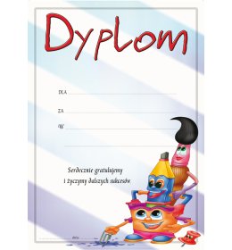 Dyplom plastyczny A736