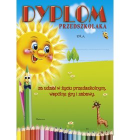 Dyplom przedszkolaka A224