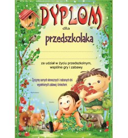Dyplom przedszkolaka A167