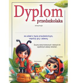Dyplom przedszkolaka A915
