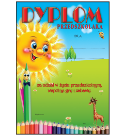 Dyplom przedszkolaka B224