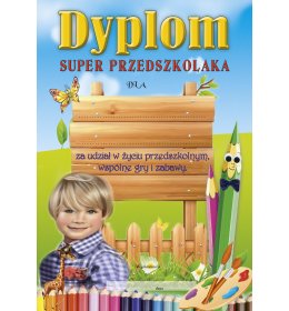Dyplom super przedszkolaka B518