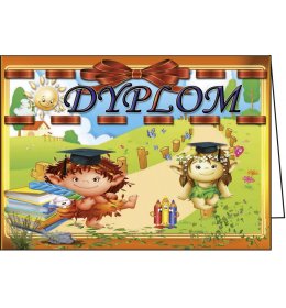Dyplom przedszkolaka C558