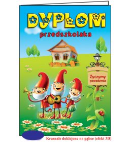 Dyplom przedszkolaka krasnoludki C29P08