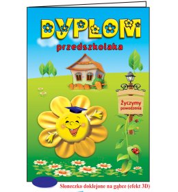 Dyplom przedszkolaka słońce C29P04