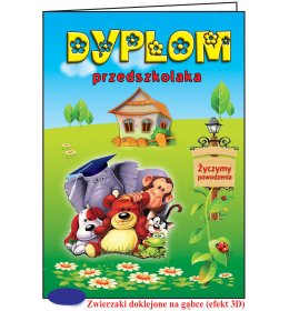 Dyplom przedszkolaka zwierzaki C29P02