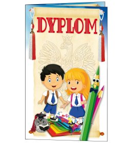 Dyplom ślubowania pierwszoklasisty mini teczka TC941