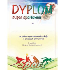 Dyplom sportowca A240