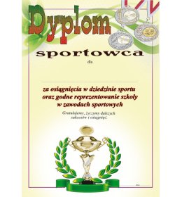 Dyplom sportowca A500