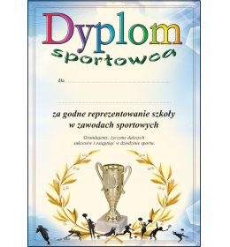 Dyplom sportowca A789