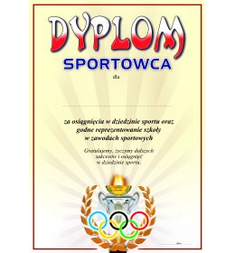 Dyplom sportowca A883