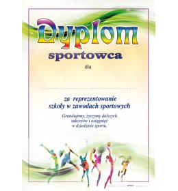 Dyplom sportowca A886