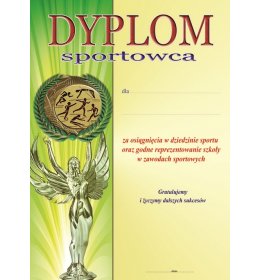 Dyplom sportowca A966