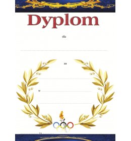 Dyplom sportowca A787