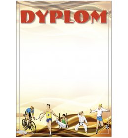 Dyplom sportowy A1163
