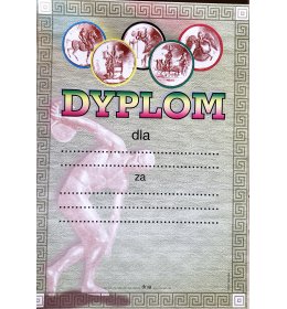 Dyplom sportowy A22 OLD
