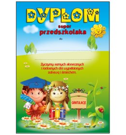 Dyplom super przedszkolaka A1056