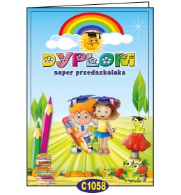 Dyplom super przedszkolaka dzieci C07P15