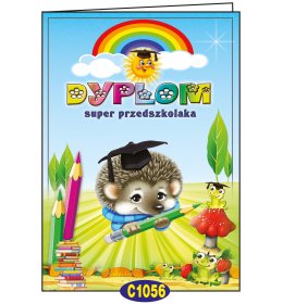 Dyplom super przedszkolaka jeżyk C07P18