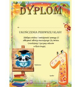 Dyplom ukończenia 1 klasy A971