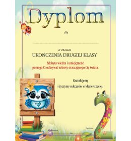 Dyplom ukończenia 2 klasy A1171