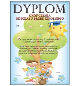 Dyplom ukończenia oddziału przedszkolnego A1015