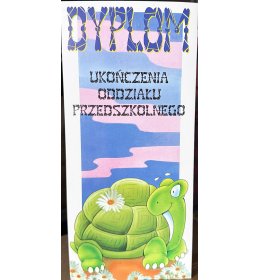 Dyplom ukończenia oddziału przedszkolnego C08OLD