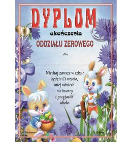 Dyplom ukończenia oddziału zerowego A146