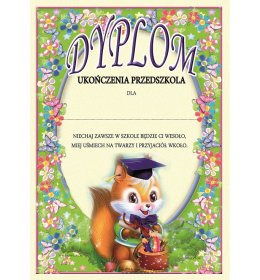 Dyplom ukończenia przedszkola A593