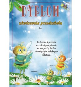 Dyplom ukończenia przedszkola A200
