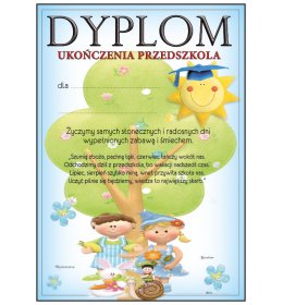 Dyplom ukończenia przedszkola A586