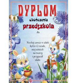 Dyplom ukończenia przedszkola A212
