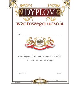 Dyplom wzorowego ucznia A1083