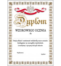 Dyplom wzorowego ucznia A266