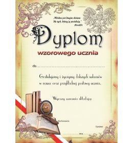 Dyplom wzorowego ucznia A937