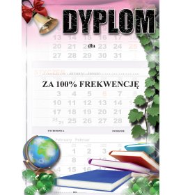 Dyplom za frekwencję A866