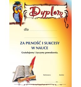 Dyplom za pilność i sukcesy A638