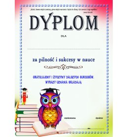 Dyplom za pilność i sukcesy B857