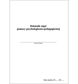 0167 dziennik pomocy psychologiczno-pedagogicznej 