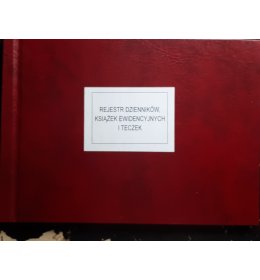 K12 Rejestr dzienników, książek i teczek