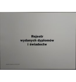 K42 Rejestr wydanych dyplomów i świadectw IV/32