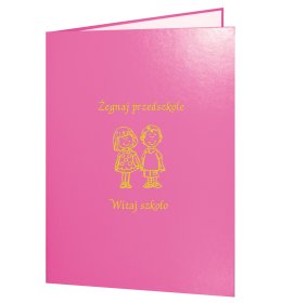 Dyplom ukończenia przedszkola L11 różowy