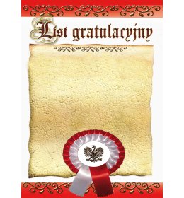 List gratulacyjny A984OLD