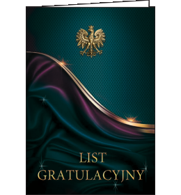 List gratulacyjny C105