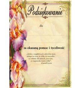 Podziękowanie A1087