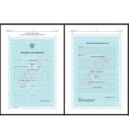 0052 Świadectwo promocyjne kl 1-3 SP MEN-I/1/1 