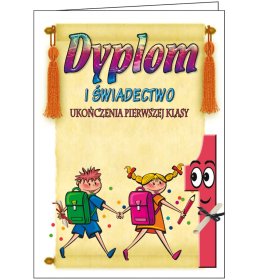 Teczka dyplom ukończenia 1 klasy TC1054