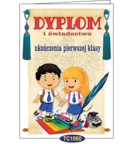 Teczka dyplom ukończenia 1 klasy TC1060