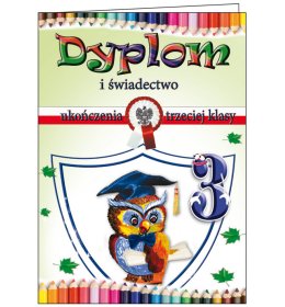 Teczka dyplom ukończenia 3 klasy TC1050 OLD