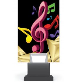 Trofeum szklane 19 cm RP48